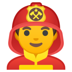 Emoji Pemadam Kebakaran Pria Google