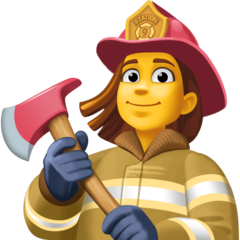 Emoji Pemadam Kebakaran Wanita Facebook