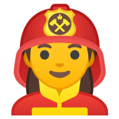 Emoji Pemadam Kebakaran Wanita Google