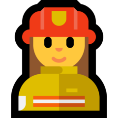 Emoji Pemadam Kebakaran Wanita Microsoft