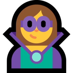 Emoji Penjahat Super Wanita Microsoft