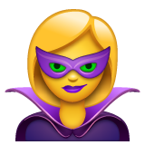 Emoji Penjahat Super Wanita WhatsApp