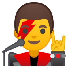 Emoji Penyanyi Pria Google