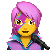 Emoji Penyanyi Wanita Apple