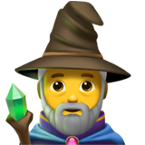 Emoji Penyihir Pria Apple