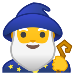Emoji Penyihir Pria Google