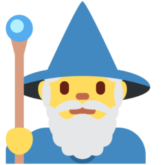 Emoji Penyihir Pria Twitter
