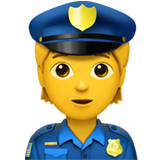 Emoji Petugas Kepolisian Apple