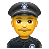 Emoji Petugas Kepolisian Pria WhatsApp