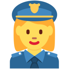 Emoji Petugas Kepolisian Wanita Twitter