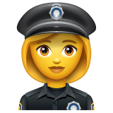 Emoji Petugas Kepolisian Wanita WhatsApp