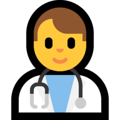 Emoji Petugas Kesehatan Laki-laki Microsoft