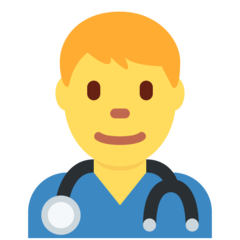 Emoji Petugas Kesehatan Laki-laki Twitter
