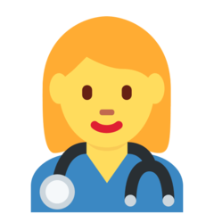 Emoji Petugas Kesehatan Perempuan Twitter