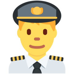 Emoji Pilot Pria Twitter