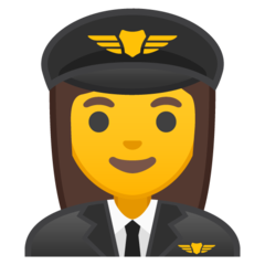 Emoji Pilot Wanita Google