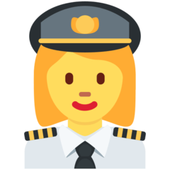 Emoji Pilot Wanita Twitter