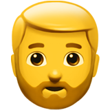 Emoji Pria Berjenggot Apple