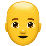 Emoji Pria Botak Apple
