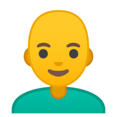 Emoji Pria Botak Google