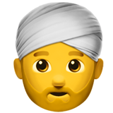 Emoji Pria Memakai Turban Apple