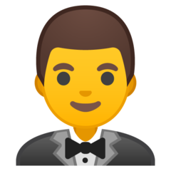 Emoji Pria Mengenakan Tuxedo Google