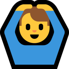 Emoji Pria Mengisyaratkan OK Microsoft