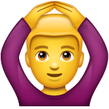 Emoji Pria Mengisyaratkan OK WhatsApp