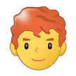 Emoji Pria Rambut Merah Samsung
