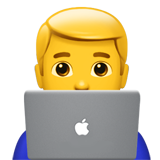 Emoji Pria Teknolog Apple