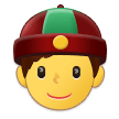Emoji Pria dengan Topi Cina Samsung