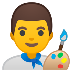 Emoji Seniman Pria Google