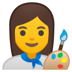 Emoji Seniman Wanita Google