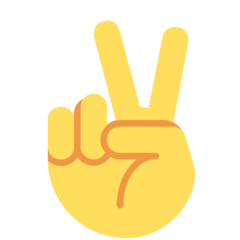Emoji Tangan Kemenangan Twitter