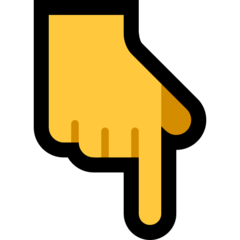 Emoji Tangan Menunjuk Ke Bawah Microsoft