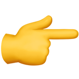 Emoji Tangan Menunjuk Ke Kanan Apple