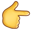 Emoji Tangan Menunjuk Ke Kanan Samsung