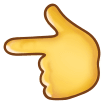 Emoji Tangan Menunjuk Ke Kiri Samsung