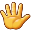 Emoji Tangan dengan Jari Terbentang Samsung