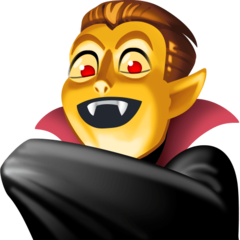 Emoji Vampir Pria Facebook