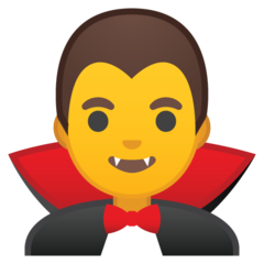 Emoji Vampir Pria Google