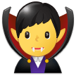 Emoji Vampir Pria Samsung