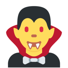 Emoji Vampir Pria Twitter