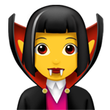 Emoji Vampir Wanita Apple