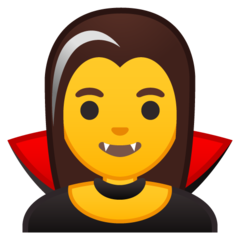 Emoji Vampir Wanita Google