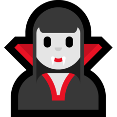 Emoji Vampir Wanita Microsoft
