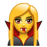 Emoji Vampir Wanita WhatsApp