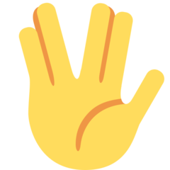 Emoji Vulcan Salute Twitter