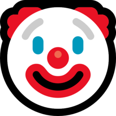 Emoji Wajah Badut Microsoft