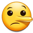 Emoji Wajah Berbohong Samsung